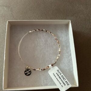 Alex and Ani Gold and Silver Beaded Bracelet